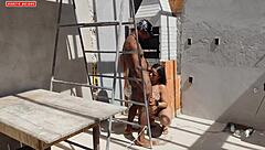 hey, the barbecue girl couldn't resist and took all my sausage in her ass