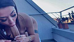 Horny Italian Martina Smeraldi Squirts During Outdoor Fucking with Huge Cock Blowjob