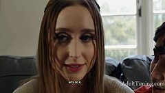 Boyfriend looking for funding convinces girlfriend with intimacy issues to fuck infront of perverted rich guy