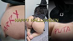 Who knew Halloween could turn intriguing with panties big ass Latina milf in homemade amateur chubby BBW fun