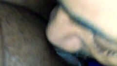 He dives deep licking and sucking ebony pussy intensely.