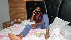 Picked Up Ebony Girl with Big Tits Rides Big Black Cock in Cowgirl and Doggystyle