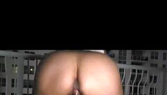 Oh man, my super soaker pussy just spraying all over the balcony!