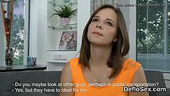 Descriptive Passionate nympho pleasures soft vagina with intense strokes until cumming hard