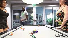 Sara Jay rides interracial big tits deepthroat