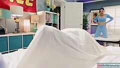 i feel so relaxed as emma rose and ariel demure try out the new mattress together outdoors