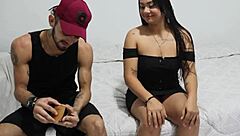 i invite a sexy latina with big ass to my house for casting interview and homemade fun