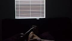 big titt lesbian plays with toys & takes bbc in her shaved pussy 😏