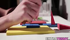 oh man, i cant believe petite brunette babe lizzie bell got that warm sticky facial all over...