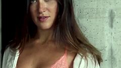 Busty teen 18+ babe madison walker stripping and posing with big natural tits