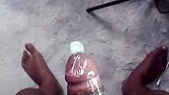 Labeto Safe Sex Hot Solo Masturbation Cumshot in Condom to Sex Machine Song