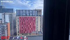 Oh man, this british university student with blue eyes and curvy body sucks you off in her first time cosplay fun!