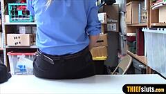 in the office, the frustrated busty milf lp officer commanded the suspect to deliver hardcore fucking satisfaction.