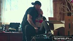 Rough Handcuffed Teen Alexa Raye Gets Intense Creampie in Wild Encounter