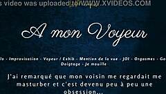 personal audio recording of solo french voyeur experience with multiple peaks