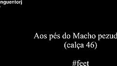 esse puto veio da rua suado com pé suado pau suado daquele jeito feet fetish