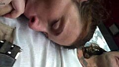 Amateur slut eagerly sucking hard cock deeply