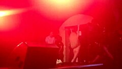 lady gaga undressing during show