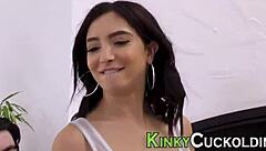 I watch as teen 18+ gets banged by big black cock in cuckold interracial action