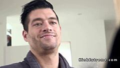 Subtle hints of tying up busty officer for deepthroat bondage and rough hardcore banging