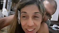 Bold Brazilian maid Lettywild submits to rough anal cosplay assfucking with gaping