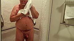 man enjoying a relaxing shower