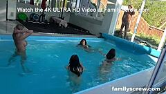 horny brazilian gets double anal with monster cock in wild party session