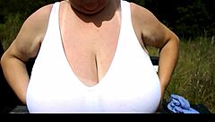 Cute Girl Flaunts Huge Boobs in Tempting Display