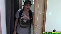 Brazilian Brunette Teen Reveals Oral Casting Fantasy Surprise