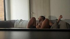 Watch my juicy pussy unleash a squirting fountain as he dives in deep with his tongue