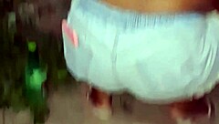 Intriguing Big Ass Ebony Neighbor Cleans Backyard While Hiding Huge Curves and Chubby Bbw Charm