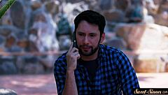 young stepdaughter sucks in sixtynine pose