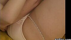 Slutty lesbians stretch and fist fuck tight anals