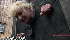 Isn't This Chick Chained In Shackles During Her Hardcore Bdsm Castigation Session
