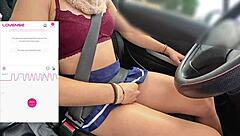 a fan's controlling my vibrator remotely while my friend films me driving