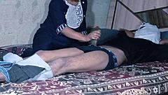 I fucked her hard at night in the house with Hindi audio