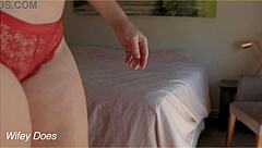 Wifey shows off various panties in homemade video