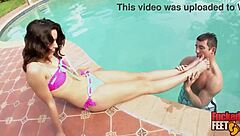 i got so emotional when natalie heart milked philly johns hard cock with intense footjob and deepthroat