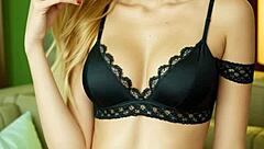 Seductive Models Pose In Panties And Lingerie Showing Barefoot Feet And Cute Smiles