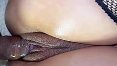 i feel his cock thrusting deep in my latina pussy until it's filled with cum in our bedroom