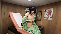 scarlett johnson acts as medical tit consultant in part 2 left with big tits fetish focus