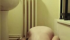 sexy milf housewife teases with dildo toys in solo bdsm session