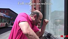 Two monster cocks choke and spank cute blonde milf in rough 3some pounding. Tight pussy gets gagged and stretched pov style.