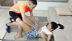 My personal trainer comes over and fucks me hard full story