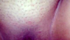 Hot amateur gets creampie from behind in homemade close up