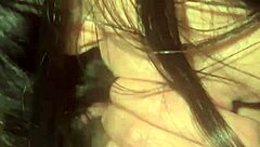 Submissive emo babe cums hard for her black master domination