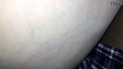 Barley legal petite 18+ teen sleeps over and gets deep creampie in missionary from older guy pov.