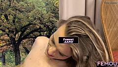 Oh wow! Tattooed shemale newbie jerks her hard dick in solo debut!