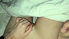 Lazy hotel fuck for pierced wife with moans and wet orgasm