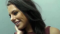 Slut Gets Gloryhole Anal! Monster Cock Deepthroat and Squirting Action